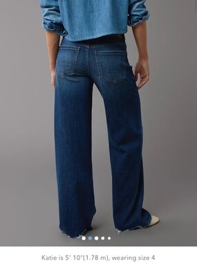 AE Dreamy Drape Stretch Low-Rise Baggy Wide-Leg Jean